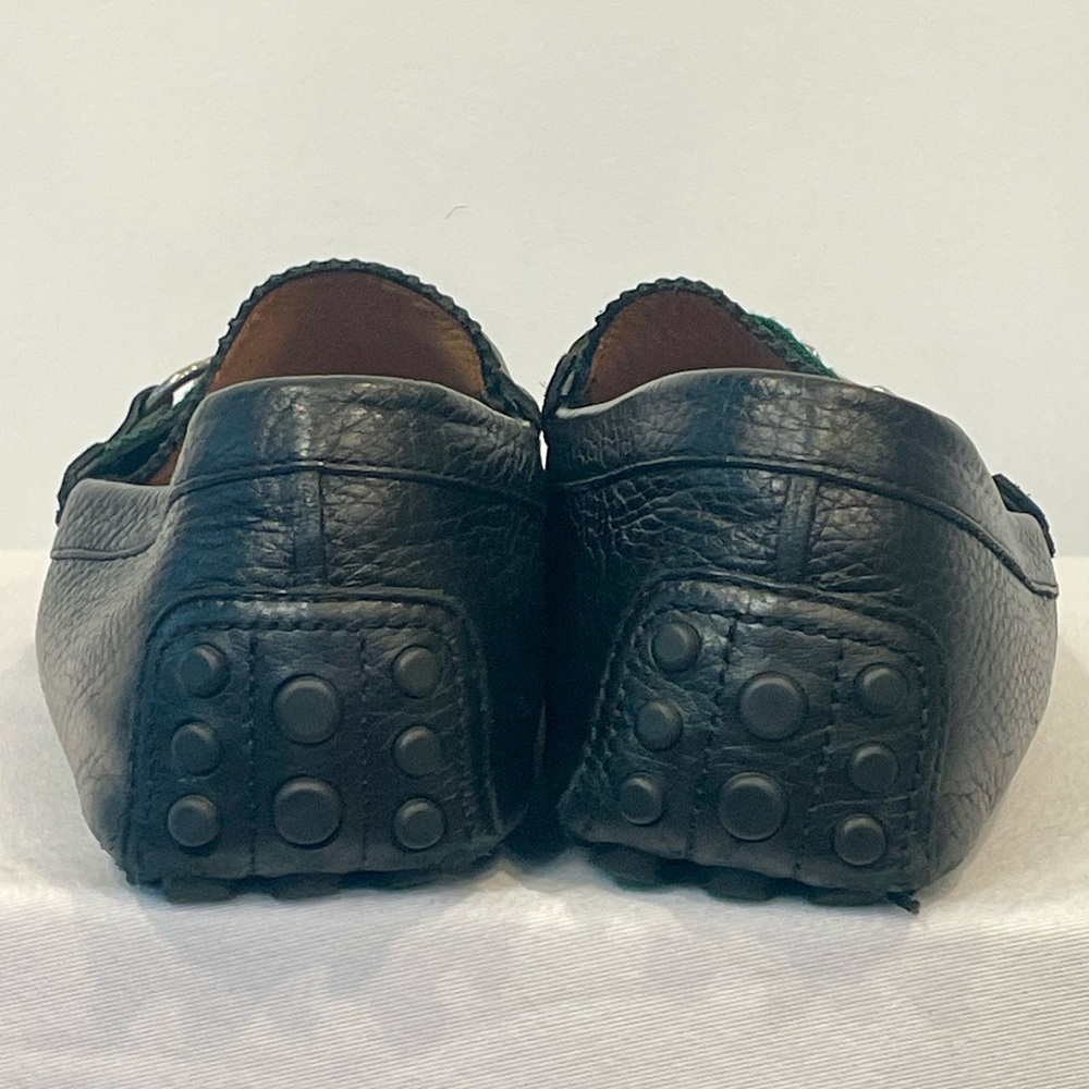 Gucci Leather Drivers, web& horsebit accents, black, silver, M8/W10, EUC - Picture 8 of 15